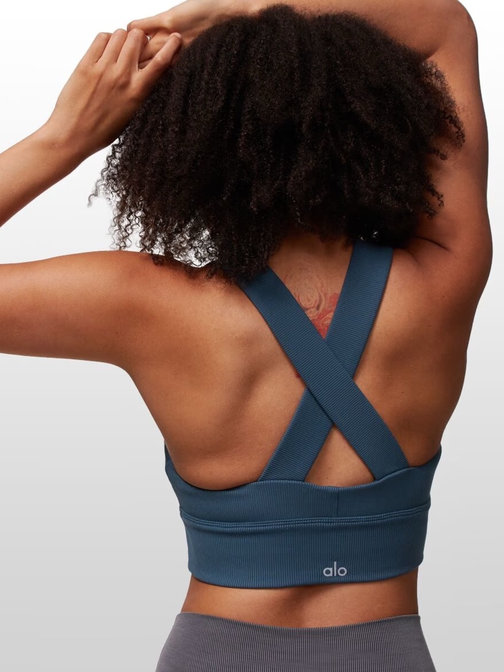 Alo Yoga Emulate Bra in Deep Jade